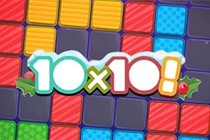 Hình ảnh có nền các ô vuông nhiều màu sắc và chữ 10 x 10!