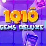 Hình ảnh có dòng chữ 1010 GEMS DELUXE trên nền màu tím với các viên ngọc màu sắc xung quanh