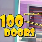 Cửa khóa chặt với băng cảnh báo màu vàng và chìa khóa lớn bên cạnh, trên nền gạch caro