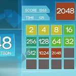 Giao diện trò chơi dạng lưới với các ô số và tiêu đề 2048 Classic Edition