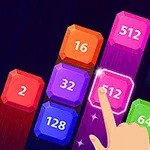 Một hình ảnh với các khối số màu sắc khác nhau như 256, 2, 16, 32, 128, 512 và một ngón tay chạm vào khối số 512 phát sáng