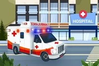 Tài xế Xe Cứu Thương là trò chơi lái xe vui nhộn, nơi bạn