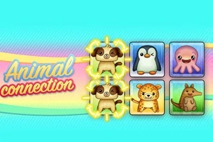 Các ô vuông với hình minh họa các con vật dễ thương như chim cánh cụt, bạch tuộc, chó, báo và kangaroo trên nền màu sắc tươi sáng
