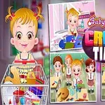 Hình ảnh bé gái tóc vàng đang tham gia các hoạt động thủ công nghệ thuật, với tiêu đề Craft Time hiển thị nổi bật