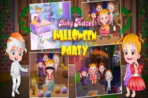 Trẻ em mặc trang phục Halloween với nhiều hoạt động vui chơi trong bữa tiệc Halloween