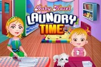 Hazel bị mắc mưa, quần áo lấm bùn