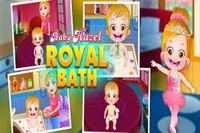 Baby Hazel thưởng thức tắm hoàng gia và ăn diện