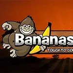 Hình ảnh có một con khỉ cầm chuối và dòng chữ Bananas Joe trên nền hoàng hôn