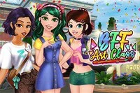Các bạn gái chuẩn bị đi học hôm nay