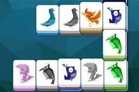 Ghép nhanh các ô theo chủ đề chim trong trò chơi mahjong thư giãn