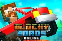 Lên đường và vượt đồi trong Blocky Roads Online!