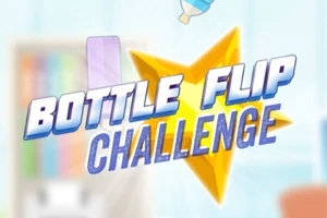 Hình ảnh chứa dòng chữ BOTTLE FLIP CHALLENGE trên nền ngôi sao màu vàng