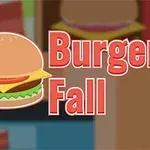 Hình ảnh có một chiếc burger với chữ Burger Fall bên cạnh