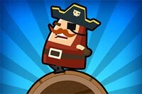 Trong Captain Pirate, bạn nhập vai thuyền trưởng lướt xuống núi