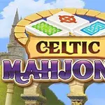 Biểu tượng ba viên gạch với hoa văn Celtic trên bối cảnh lâu đài và cầu đá