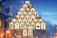 Tận hưởng thử thách Pyramid Solitaire lễ hội cho Giáng Sinh