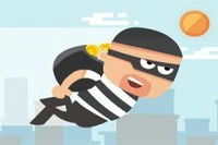 Chơi vai một tên trộm đang chạy trốn cảnh sát trên các mái