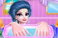 Người mẹ căng thẳng này đang tận hưởng một ngày thư giãn