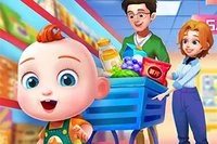 Cả gia đình mua sắm thật vui