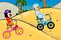 Cyclomaniacs là trò đua xe đạp flash hài hước với 20 tay đua khác