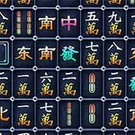Hình ảnh các viên gạch màu đen với ký tự Trung Quốc và các biểu tượng khác nhau được xếp thành hàng