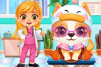 Chú cún dễ thương này bị thương sau tai nạn