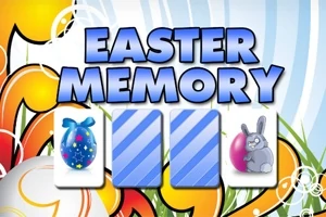 Hình ảnh với tiêu đề Easter Memory cùng các thẻ bài với hình trứng Phục Sinh và thỏ