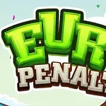 Chữ EURO PENALTY với O có hình trái bóng đá