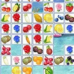Một lưới các ô vuông chứa hình ảnh hoa và trái cây đa dạng, bao gồm hoa hồng, dâu tây, bông cải xanh, và nhiều loại trái cây nhiệt đới khác