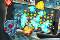 Trong game giải đố này, kết hợp đá quý để phá các chướng