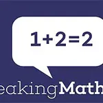 Hình ảnh có nền màu xanh đậm với một ô thoại chứa phép toán 1+2=2 và dòng chữ Freaking Math ở phía dưới
