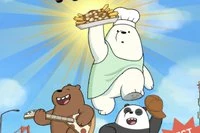 Gấu We Bare Bears làm khoai tây chiên trong trò chơi trực tuyến này