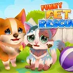 Hai con vật dễ thương và bị bẩn đang đứng trên cỏ với một quả bóng gần đó, nền là hàng rào và cây cối