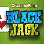 Hình ảnh có hai lá bài J tép và A cơ bên cạnh dòng chữ BLACK JACK màu xanh và vàng trên nền xanh lá