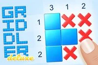 Khối màu để lộ ảnh và hoa văn ẩn trong lưới