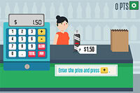 Grocery Cashier là trò chơi toán học giáo dục
