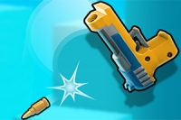 Bắn, ghi điểm và bay cao trong Gun Spin - game bắn súng với độ