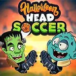 Hai nhân vật hoạt hình với khuôn mặt kiểu zombie và Frankenstein mang giày đá bóng, nền là sân vận động mờ