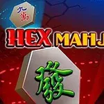 Hình ảnh hiển thị các quân bài mạt chược với chữ tiếng Hoa và tựa đề HEX MAHJONG nổi bật