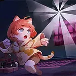 Một nhân vật hoạt hình đang chạy trốn khỏi một sinh vật kỳ bí trong một căn phòng với ánh sáng rọi từ cửa sổ