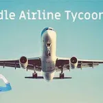 Máy bay đang bay với nền trời xanh và hình ảnh một tiếp viên hàng không đang chào