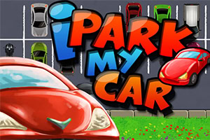 Hình ảnh của nhiều chiếc xe đang đỗ trong bãi với dòng chữ iPark My Car nổi bật phía trước
