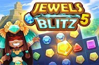 Jewels Blitz 5 là game xếp hình 3 nối để khám phá đền thờ Maya
