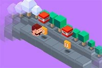 Nhảy để gom tiền và tránh chướng ngại vật khi chạy