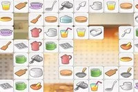 Tìm cặp quân cờ Mahjong giống nhau trong trò chơi kết nối chủ đề nhà bếp!
