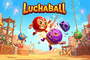 Chơi game vật lý bất tận với Luchaball lăn và mặt nạ sặc sỡ