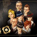 Những nhân vật hoạt hình với trang phục kiểu mafia đứng trước nền tối
