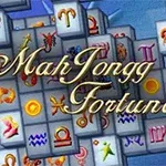 Các khối gạch với các biểu tượng hoàng đạo và chữ Mah Jongg Fortuna ở giữa