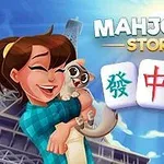 Cô gái cười ôm mèo trước nền trời xanh với 3 viên gạch có ký hiệu