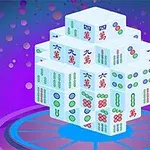 Khối lập phương gồm nhiều viên gạch màu trắng với ký hiệu và hình vẽ nhiều màu sắc, nằm trên nền màu tím với các đốm sáng lấp lánh